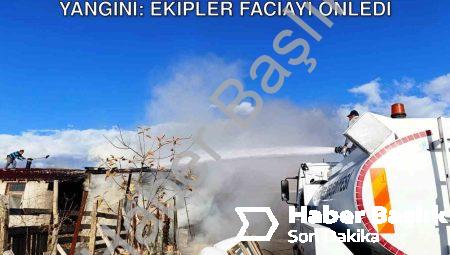 Kütahya Seyitömer’de Korkutan Ahır Yangını: Ekipler Faciayı Önledi