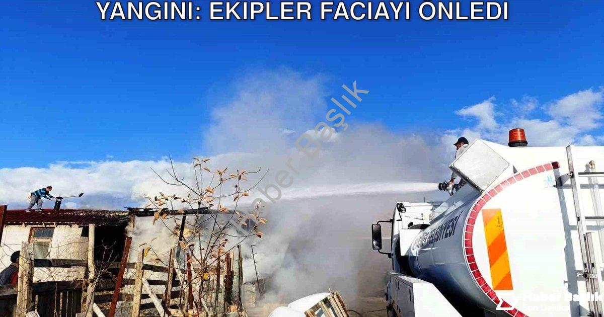 "Kütahya Seyitömer'de Korkutan Ahır Yangını: Ekipler Faciayı Önledi" başlıklı haber için fotorealist