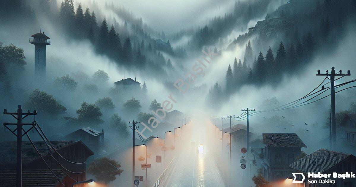 "Denizli'de Yağmurun Ardından Yoğun Sis: Görüş Mesafesi 10 Metreye Düştü" başlıklı haber için fotore