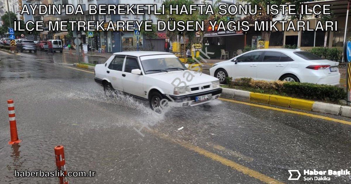 "Aydın'da Bereketli Hafta Sonu: İşte İlçe İlçe Metrekareye Düşen Yağış Miktarları" başlıklı haber iç