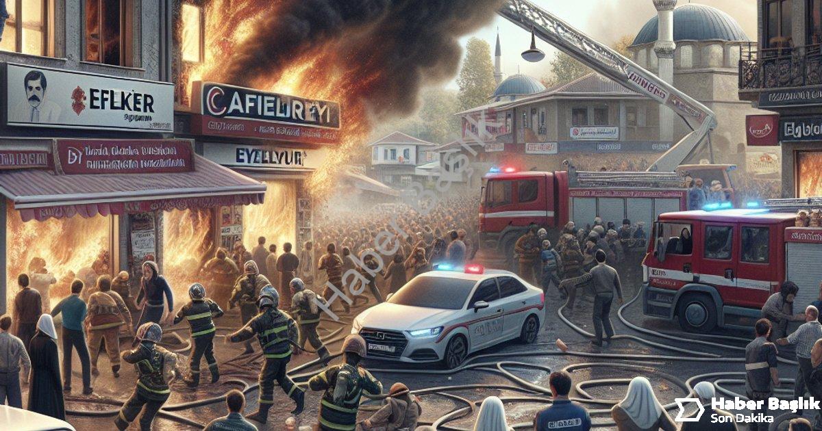 "Aydın Efeler'de İş Yeri Yangını: Komşuların Dikkati Faciayı Önledi" başlıklı haber için fotorealist