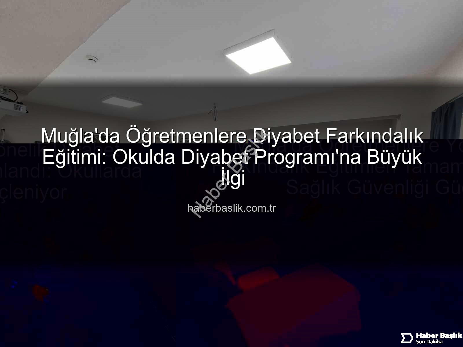 diyabet farkındalık eğitimi - Muğla'da Öğretmenlere Diyabet Farkındalık Eğitimi: Okulda Diyabet Programı'na Büyük İlgi