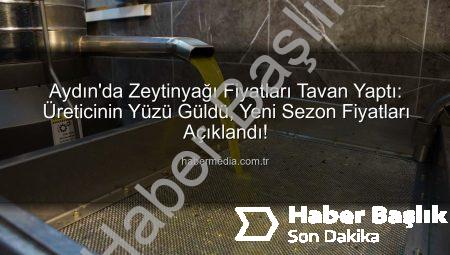 Aydın’da Zeytinyağı Fiyatları Rekor Tazeledi: Üreticinin Yüzü Güldü!